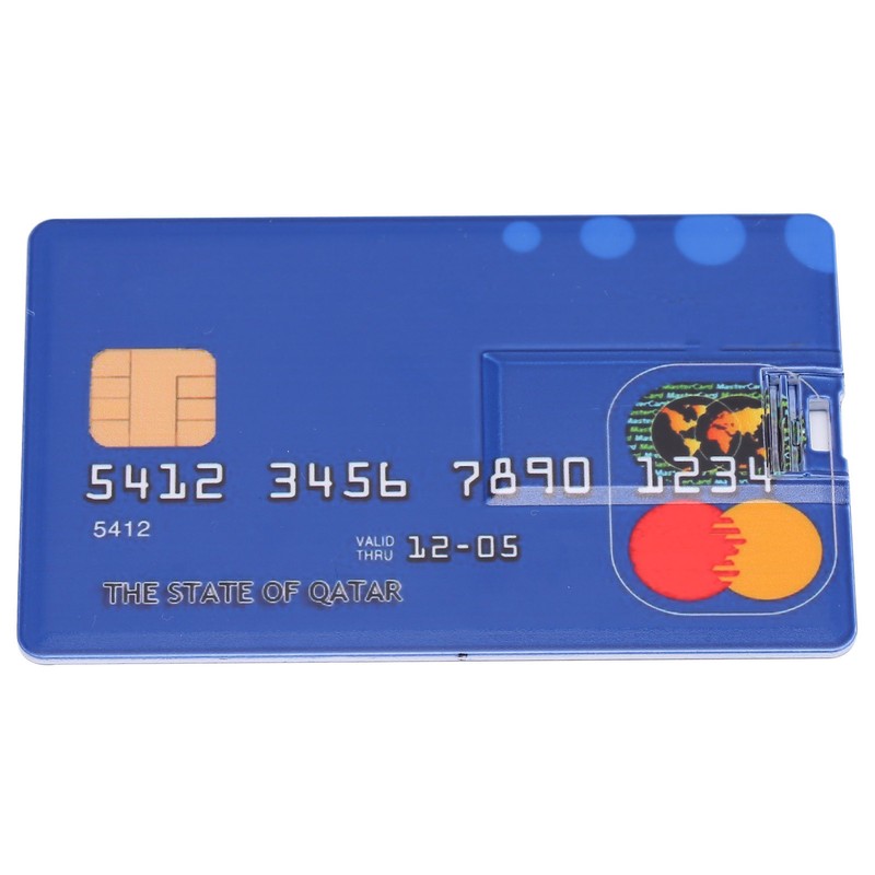 Card Shaped U Disk Simple Unique USB Flash Drive for