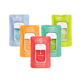 Touchland Power Mist Hydrating Hand Sanitizer Spray, FRESH 5 Set (Mint, Citrus, Lemon Lime, Aloe, Watermelon), 1 FL. OZ. Travel Size (Set of 5)
