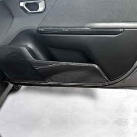 4PCS Car Door Anti Kick Pad Covers Compatible with Kia K4 2025 Accessories, Heavy Duty Scratch Guard, Shock Absorption, Effortless Install (Carbon Fiber Pattern)