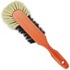 com-four® 2x Wooden hand broom - Hand broom with horsehair