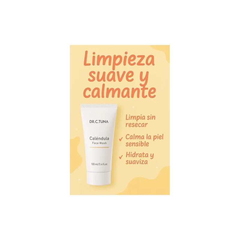 Limpiador Facial De Caléndula Farmasi Piel Seca Sensible