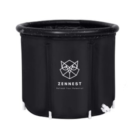 Zennest Portable Bathtub for Adults – Foldable Soaking Tub for Home Spa and Ice Baths – Durable and Space-Saving Design – Easy Assembly for Indoor and Outdoor Use