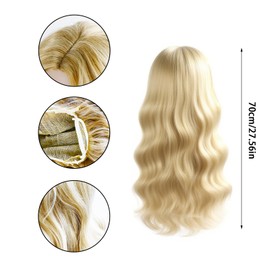 Blonde Wig Long Women's Fancy Dress, 27 Inch Blonde Wig Curls Fancy Dress Wig Women, Blonde Rapunzel Long Hair Wig for Daily Use Party Wedding