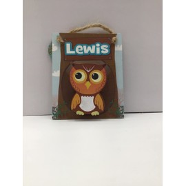 Lewis Children's Magnetic mini Clip Board school reminders reminder on Fridge wall plaque with spring peg with Funny Faced Squirrel