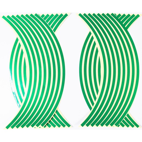 HIROMARUjp Reflective Rim Sticker 17 18" 8mm 2 Bikes 4