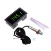 JAGTRADE Speedometer 4 Digital LED Tachometer Speed Meter+Proximity Sensor 12V