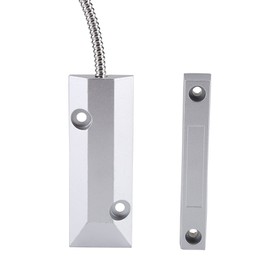 Garosa Door Magnetic Contact Wired Sensor Detector Switch Window Sensing Magnetic Switch for Garage/Warehouse/Door Factory Alarm Security