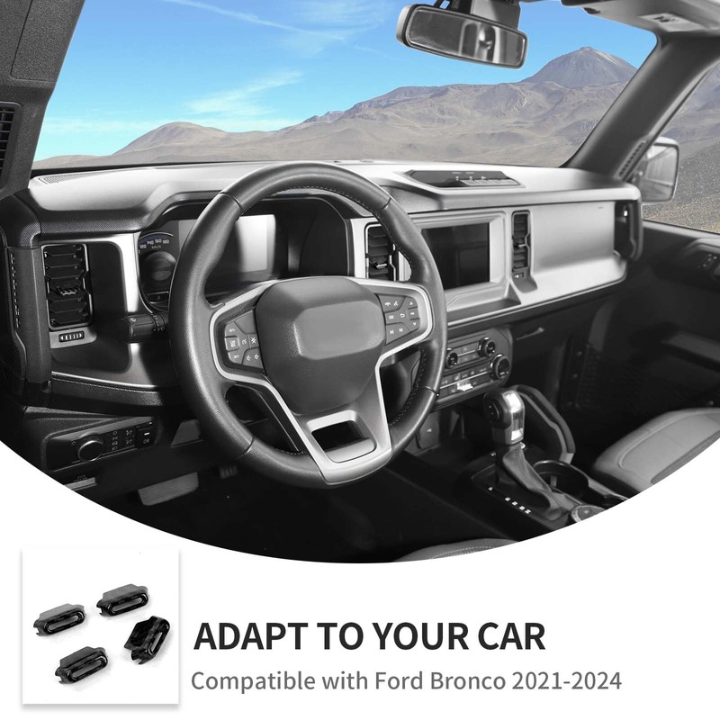 Linskip Dash Vent Insert Covers Compatible with Ford Bronco 2025