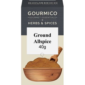 GOURMICO Ground Allspice, Ideal to Spice Up Meats, Sausages, Stews, Soups & Gravy or Partnered with Meat and Fish Marinades. Suitable for Vegetarians and Vegans, 40g Pack