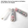 Coliao 10pcs AAA to AA Battery Adapter AAA to AA