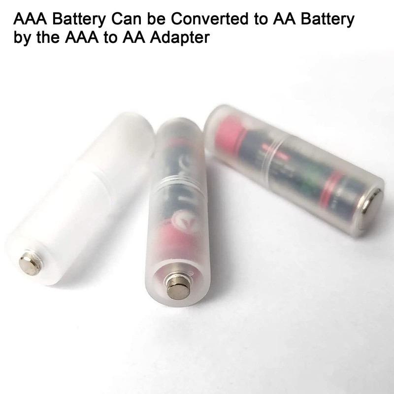 Coliao 10pcs AAA to AA Battery Adapter AAA to AA