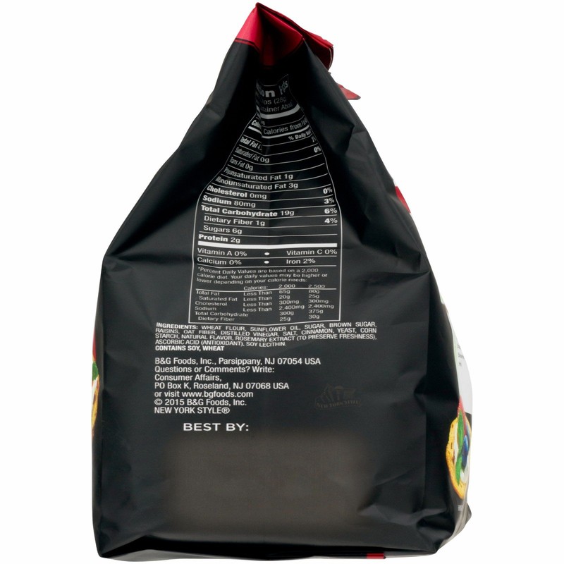 New York Style Bagel Crisps CINNAMON RAISIN, 7.2 Ounce -(Pack