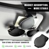 Sunglass Holders for Car Sun Visor,Magnetic Leather Eyeglass Hanger Clip