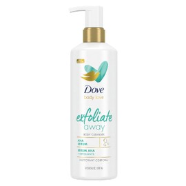 Dove Body Love Body Cleanser For Rough Skin Exfoliate Away Body Wash with AHA Serum and Exfoliating Minerals for Soft Skin 17.5 fl oz