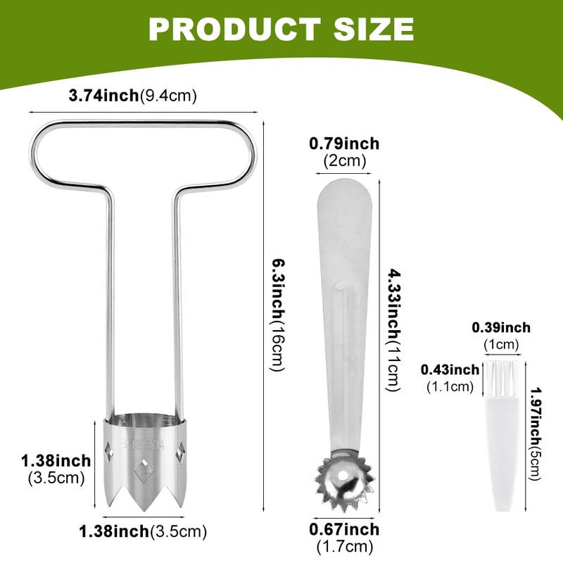 Bell Pepper Corer, Pepper Core Remover Tool, Stainless Steel Apples