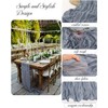 FuSenYuan Dusty Blue Cheesecloth Table Runner 10FT 1Pack Rustic Boho