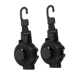 Parliky 2pcs Car Headrest Cup Holder Hooks for Backseat Durable Drink Holder with Versatile Hanging Design Sleek Organizer for Cups Keys Bags Fits Rear Seat Headrests Keeps Car Interior