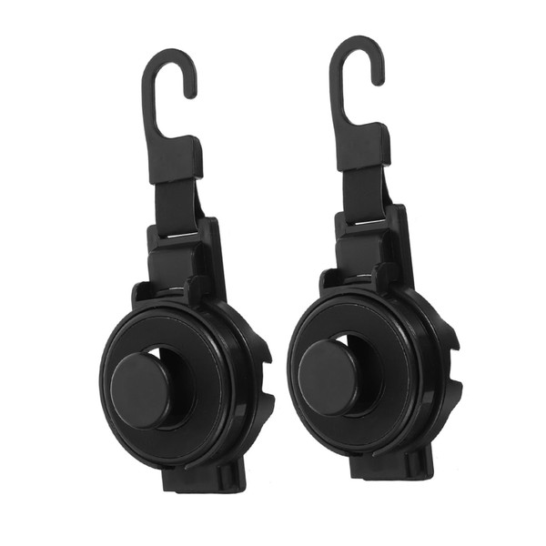 Parliky 2pcs Car Headrest Cup Holder Hooks for Backseat Durable