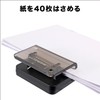Kutsuwa Magnetic Clip, Paper Cutter, Memo Cutting Clip (Black)