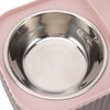 Cat Water Fountain Food Bowl High Capacity Quiet 2 In