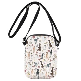 MYSOMY Greyhound Crossbody Bag Greyhound Owner Gifts Greyhound Themed Gifts Greyhound Dog Shoulder Bag (thin dog cb UK)