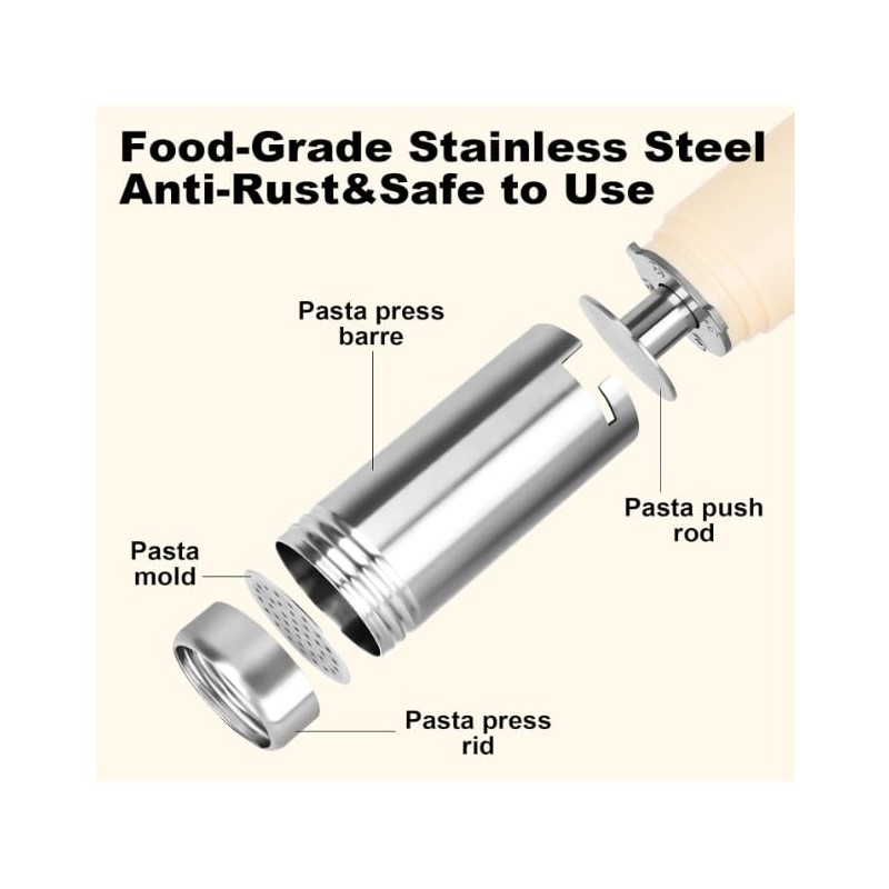 Electric Pasta Maker Machine, Cordless Noodle Maker with 5 Shape