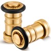 Shimeyao 2 Pcs 1" NPT/NPSH Fire Hose Nozzle Brass Fire
