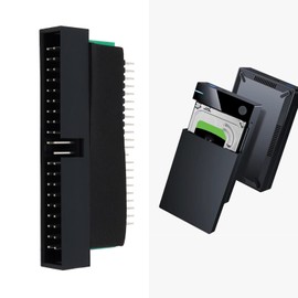 YINETTECH Desktop Computer 2.5 IDE 44-Pin to 40-Pin 3.5 Male Dom HDD Adapter 1.5V for Hard Drive Data Migration Computer Repair