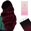 Befana Tape in Hair Extensions Human Hair,22inch 20 Pcs #T1B/99J