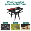 Garsum Mole Traps That Kill, EasySet Eliminator Black Scissor Traps,