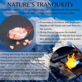 HALUKAKAH ZenBreathing Rose Gold Plated Necklace:Meditation and Anxiety Relief Tool for Relaxation,Stress Reduction,and Breathwork Practice,Luxurious Himalaya Salt Added,Chain for Men and Women