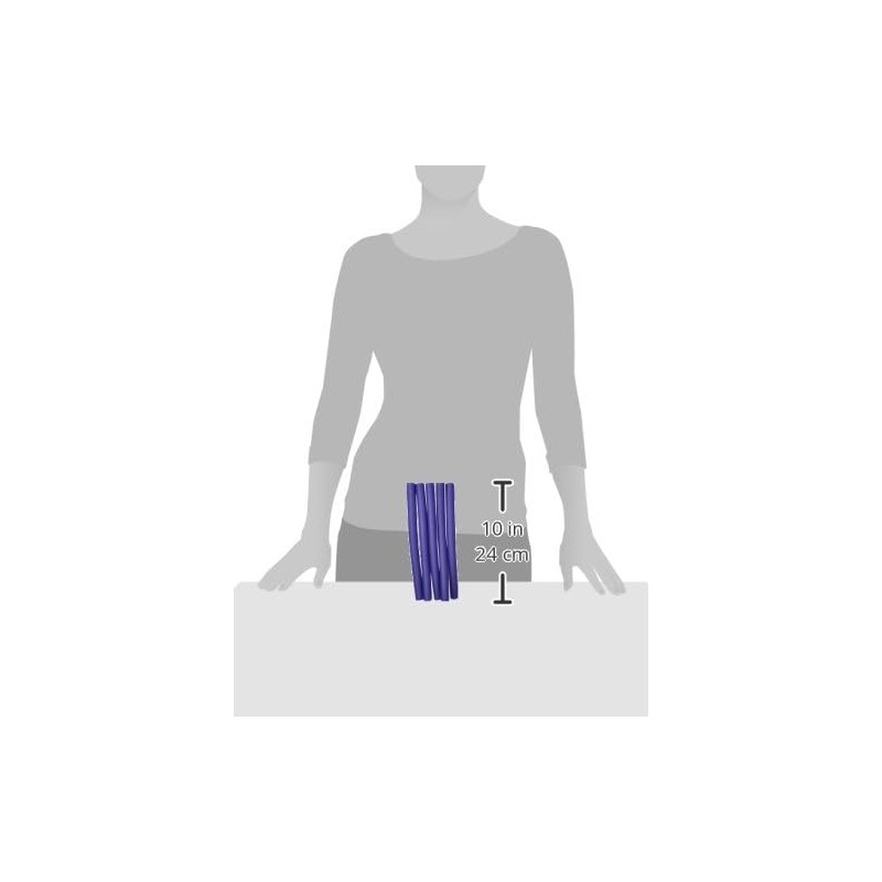 Annie 01210 Soft Twist Rollers, Purple, 5 Count