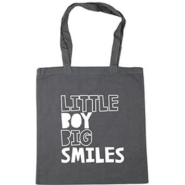 Hippowarehouse Little boy big smiles Tote Shopping Gym Beach Bag 42cm x38cm, 10 litres