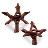 Wish Well 2 Piece Wooden Tripod Stand - 4" &