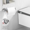 TURS Toilet Roll Holder Brushed Nickel Toilet Roll Holder Wall