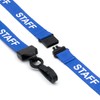 CKB LTD Staff LANYARDS Breakaway Safety Lanyard Pre-Printed Text Neck