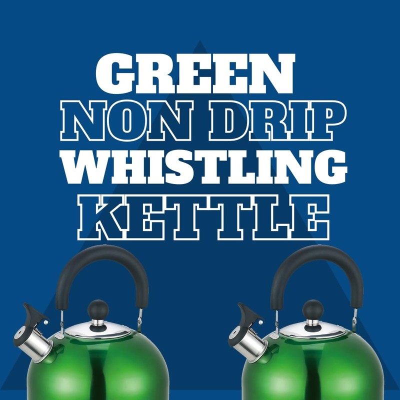 Premium Stainless Steel Whistling Kettle | 10 Colors | Stove