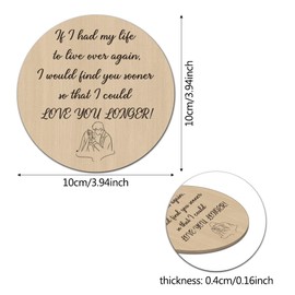 Gifts for Boyfriends,Boyfriend Gifts,Gifts for Girlfriend,Couples Gifts for Him And Her,Couple Gifts,Wood Coaster,Girlfriend, Wife Ideas,Valentines Gifts for Her