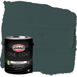 Glidden One Coat 1 gal. Night Watch/Green Flat Interior Paint with Primer