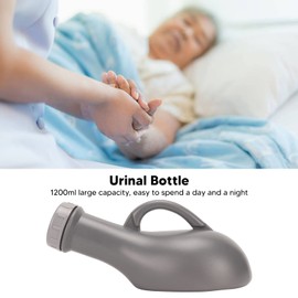 Botella de Orinal Portátil, Botella de Urinario, Derrame de Urinario Universal para Hombres y Mujeres, Plástico Portátil, 1200ml, Productos de Cuidado de Ancianos, Urinarios