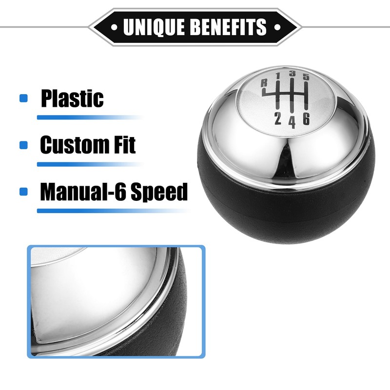 VekAuto 6 Speed Manual Gear Shift Knob Compatible for Mini
