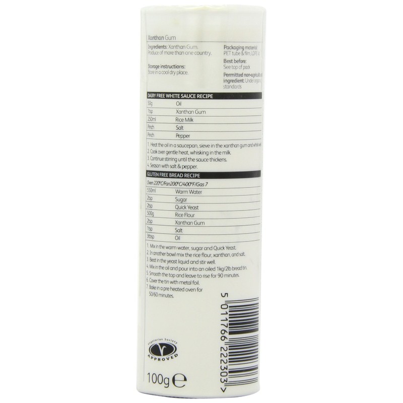 Doves Farm Organic Xantham Gum 100 g (Pack of 4)