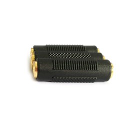 Posdou 3.5mm Stereo Jack to 3.5mm Stereo Jack Female to Female Adapter Connector Gold Plated (3 Pack)
