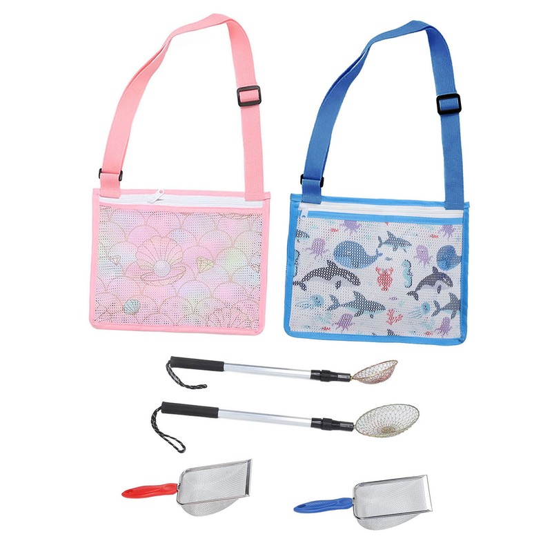 6pcs Shelling Tools for Beach Include Sand Sifter with Extra