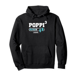 Mens Poppi 3 Third Time Poppi Funny Poppi Of Three Pullover Hoodie