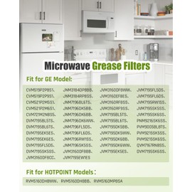 2Pcs WB02X35491 Microwave Grease Filter Fit for GE/HOTPOINT Microwave, Replace AP6985256 PS12749195 EAP12749195 Aluminum Dishwasher