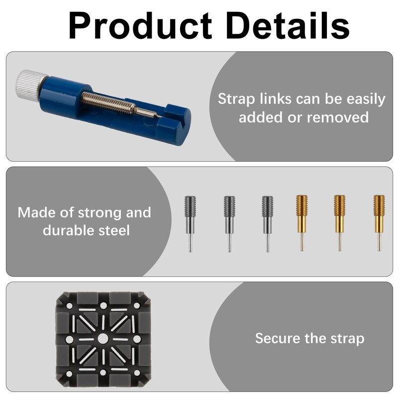 Watch Link Remover Tool Kit – Aluminum Alloy Spring Bar