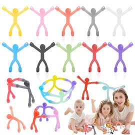 Mikqky Pack of 10 Cute Rubber Magnets, Men's Fridge Magnets, Funny Humanoid Toys, Mini Man Fridge Magnets, Rubber Humanoid Magnets for Children and Adults, Office, Fun Decoration