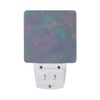 Plug-in LED Night Light Lamp Opal Gemstone Printing with Dusk