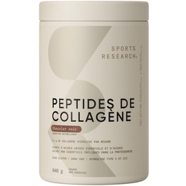 Sports Research Sports Research Collagen Peptides - Hydrolyzed Type 1 & 3 Collagen Powder Protein Supplement for Healthy Skin, Nails, Bones & Joints - Easy Mixing Vital Nutrients & Proteins, Collagen for Women & Men